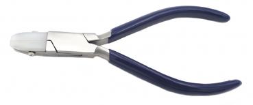 Jeweler pliers with plastic jaws flat / flat